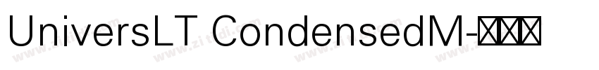 UniversLT CondensedM字体转换